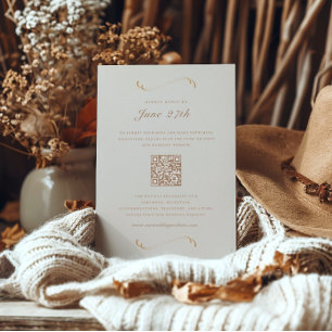 Foto/Detalles de la tarjeta RSVP de Marfil y Terra