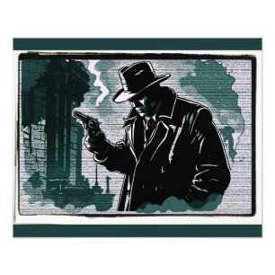 Foto Detective Urbano de Ciudad Hostil Estilo Vintage 1