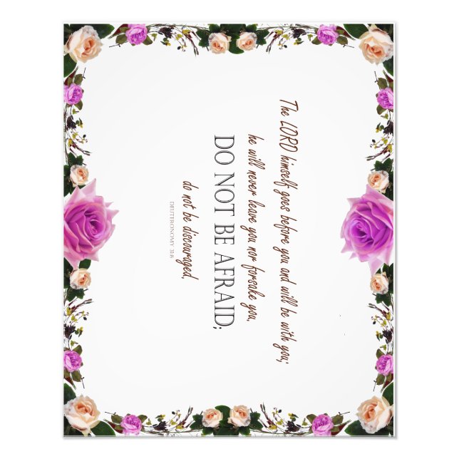 Foto Deuteronomio 31, No Tengas Miedo, (Frente)