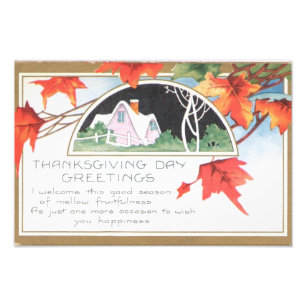 Foto Día de Acción de Gracias Saludos Casa Rosa