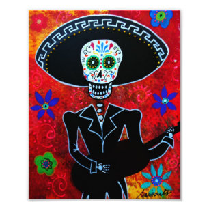 Foto Día de la pintura muerta de Mariachi