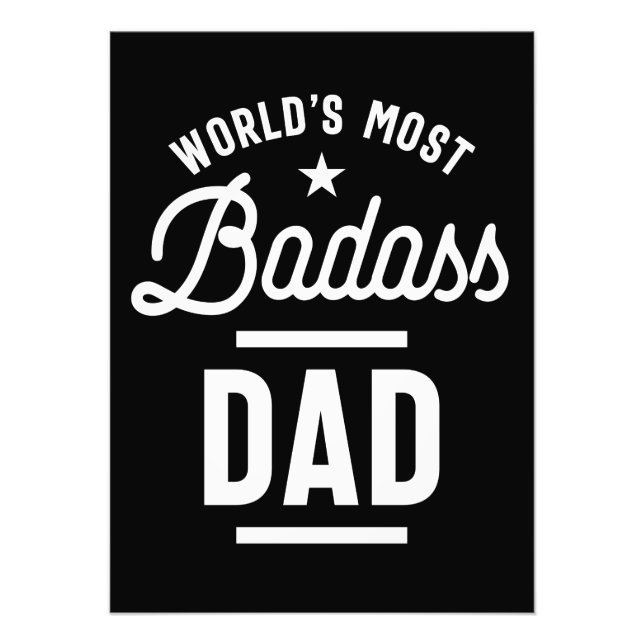 Foto Día de los Padres de Camisetas de Papá más Badass  (Frente)