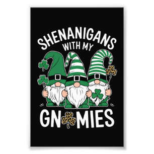 Foto Día de San Patricio Shamrock Afortunado Gnomos Leo