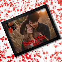 Día de San Valentín personalizado | Amor rojo y ne