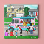 Foto Día de verano caliente | Un Ilustracion caprichoso<br><div class="desc">Un ilustracion para provocar ese sentimiento nostálgico de un caluroso día de verano en tu juventud. Ese momento cuando escuchas la música del camión de helados y corres a rogar a tu madre por un par de cuartos. Ilustracion de estilo personalizado caprichoso de niños pequeños que tienen un divertido día...</div>