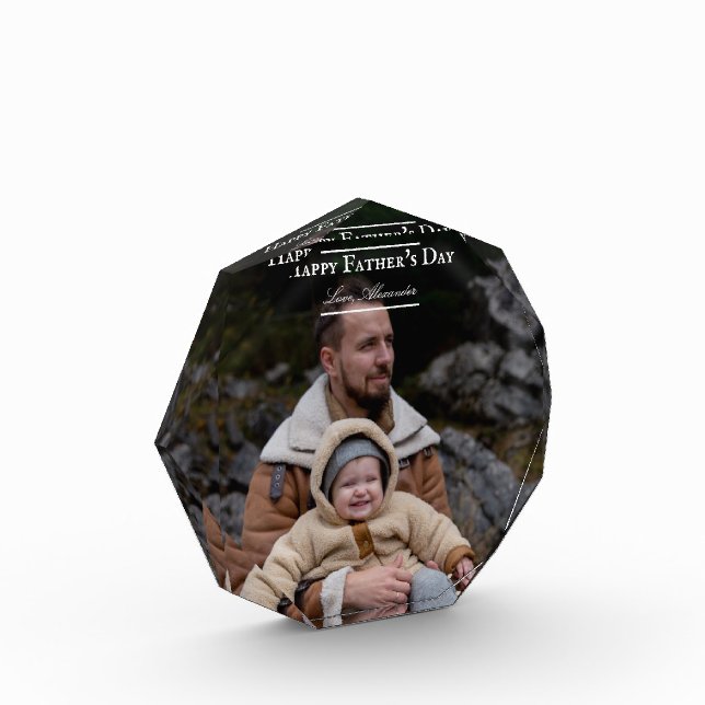 Foto Día Minimalista del Padre | Blanco (Izquierda)