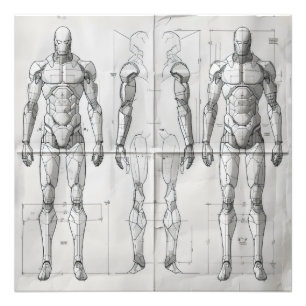Foto Diagrama de Ciencia Ficción de Traje Espacial