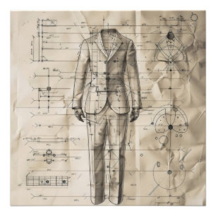 Foto Diagrama de traje vintage