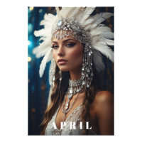 *~ DIAMOND Boho Women AP53 ABRIL CUMPLEAÑOS