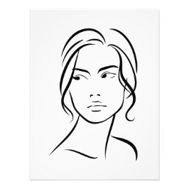 Foto Dibujo 4 de una línea de la mujer