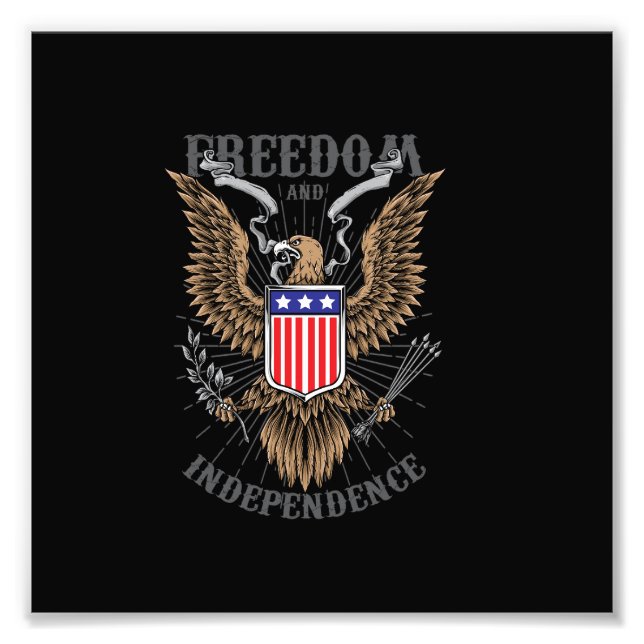 Foto dibujo de águila estadounidense (Frente)