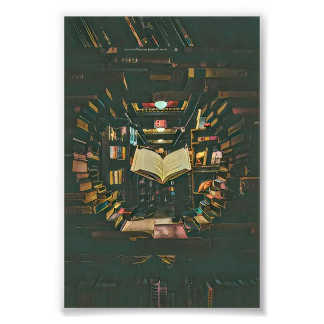 Foto Dibujo de amante de libros (Frente)