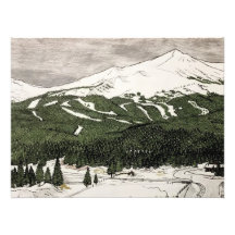 Dibujo De Lápiz De Breckenridge, CO