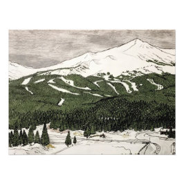 Foto Dibujo De Lápiz De Breckenridge, CO