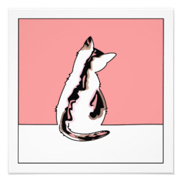 Foto Dibujo de línea de gato