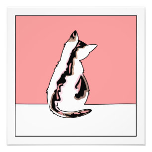 Foto Dibujo de línea de gato
