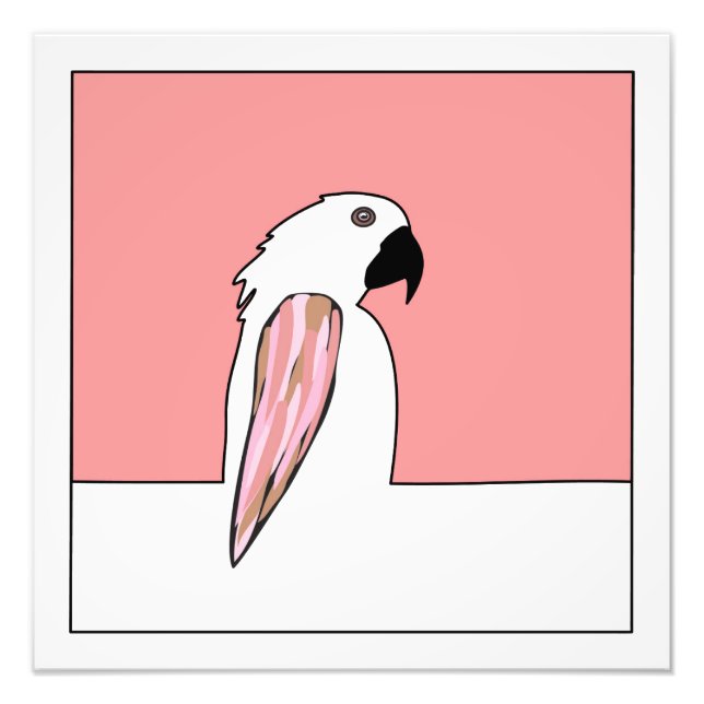 Foto Dibujo de línea de loros (Frente)