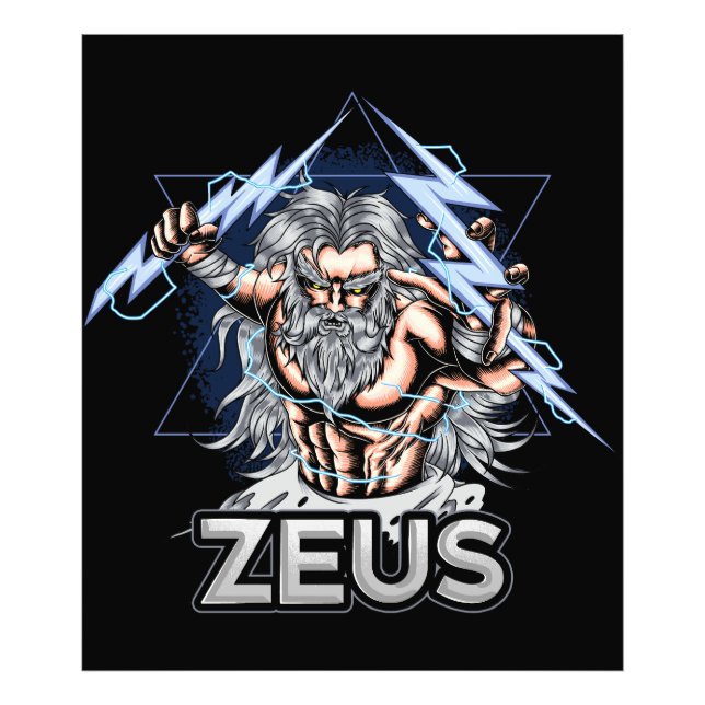 Foto Dibujo de mitología griega de Zeus (Frente)