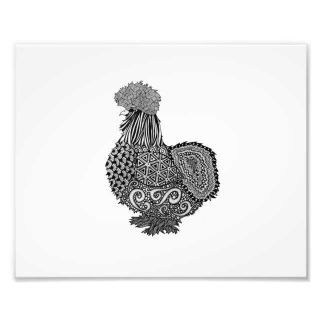 Foto dibujo de pollo silbido (Frente)