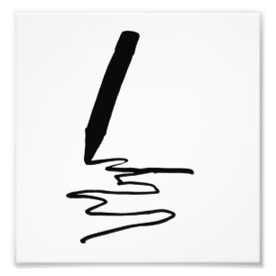 Foto Dibujo de silueta de dibujo de lápiz