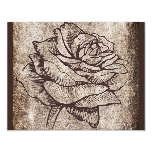 Foto Dibujo de Tinta Rosa (Frente)