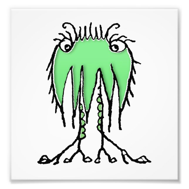 Foto Dibujo extraño lindo y fantástico (Frente)