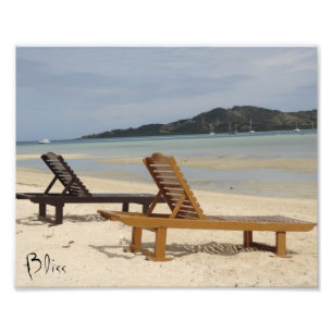 Foto Dicha en una isla tropical