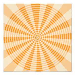 Foto Diente de león, espiral naranja, arte abstracto bo