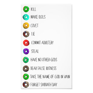 Foto diez mandamientos divertida lista mensaje humor re