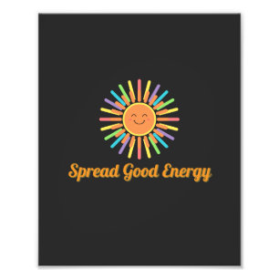 Foto Difundir buena energía   Diseño retro positivo