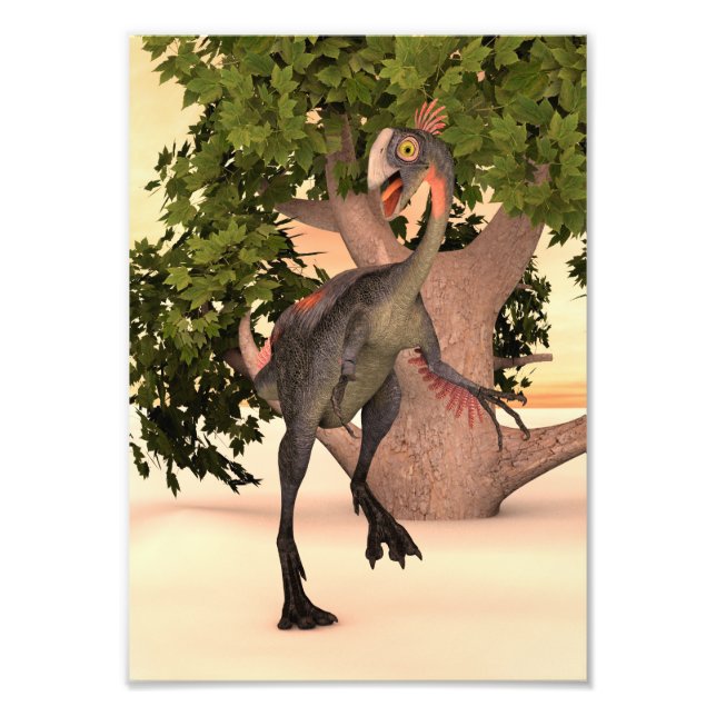 Foto Dinosaurio Gigantoraptor (Frente)