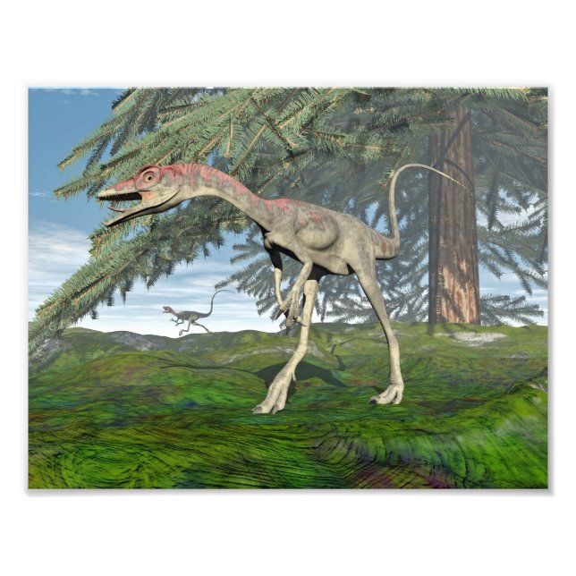 Foto Dinosaurios Compsognathus - procesado 3D (Frente)