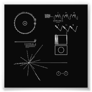 Foto Disco de oro del viajero de la NASA