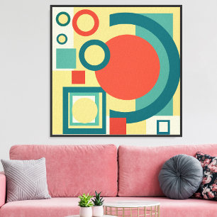 Foto Diseño abstracto de estilo Risograph geométrico re