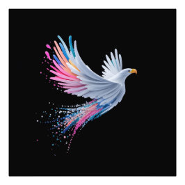 Foto Diseño de águila abstracta colorida