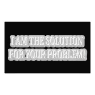 Foto Diseño de arte lindo sobre "SOY LA SOLUCIÓN" Compr