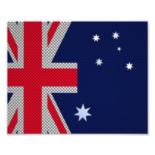 Foto Diseño de bandera de Australia en un estilo cromad