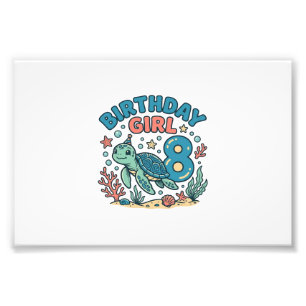 Foto Diseño de camiseta de cumpleaños Tortuga marina ch