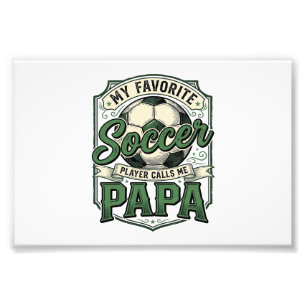 Foto Diseño de camiseta de grabado vintage Soccer Papa_