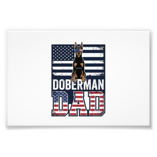 Foto Diseño de camiseta de perro patriótico Doberman Vi
