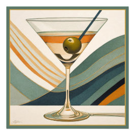 Foto Diseño de Cocktail Martini Mid Century