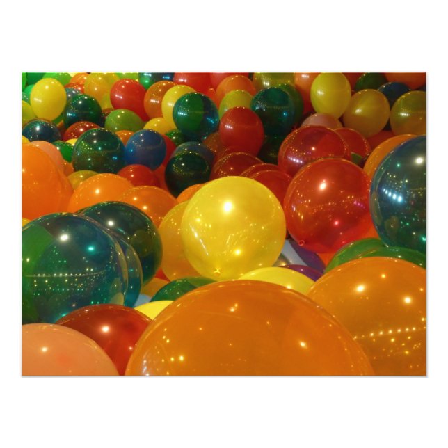 Foto Diseño de Fiestas coloridos de globos (Frente)