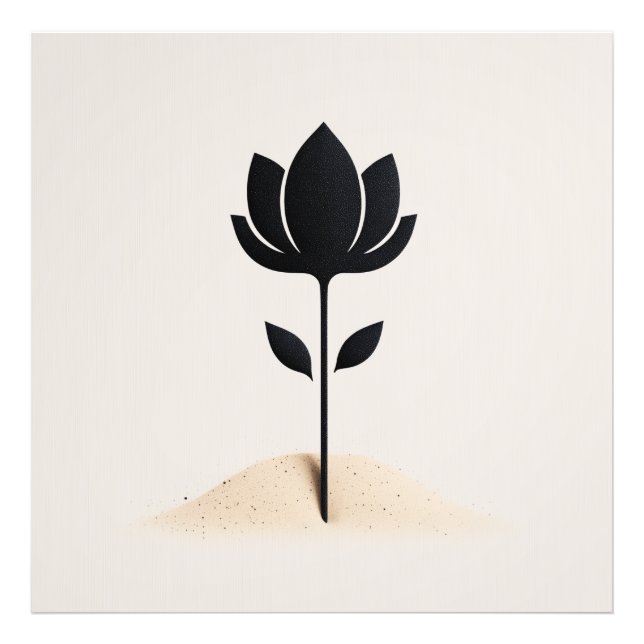 Foto Diseño de flores abstractas (Frente)