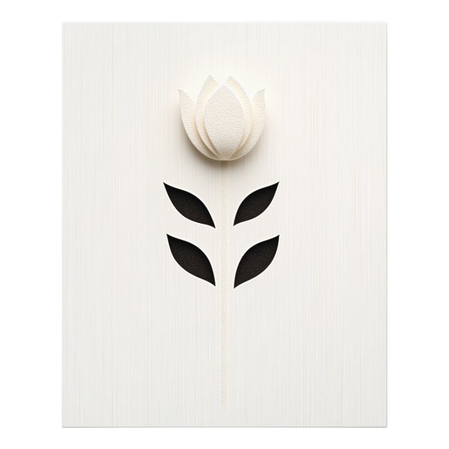 Foto Diseño de flores blancas (Frente)