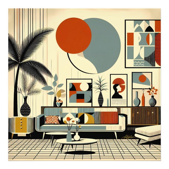 Foto Diseño de interiores de mediados de siglo Eclipse  (Frente)