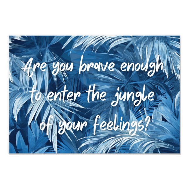 Foto Diseño de la jungla y Poster motivacional (Frente)