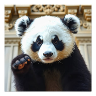 Foto Diseño de Panda Saludando