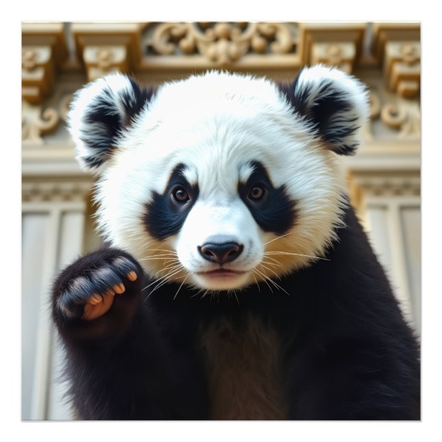 Foto Diseño de Panda Saludando (Frente)