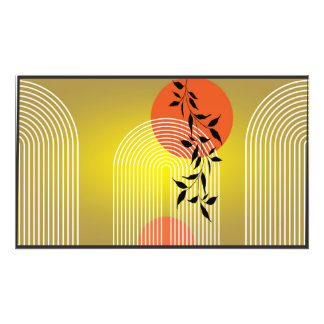 Foto diseño de pared estilo arte imprimible