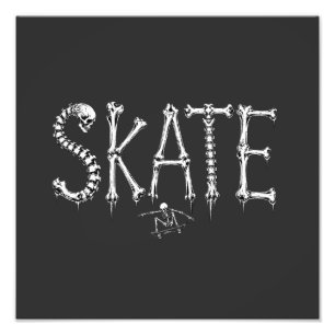 Foto Diseño de terror de esqueleto SKATE